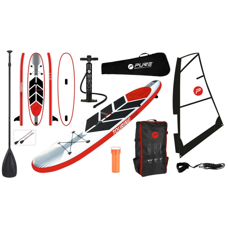 Windsurf Black&Red Stand-Up Paddle Board (SUP)