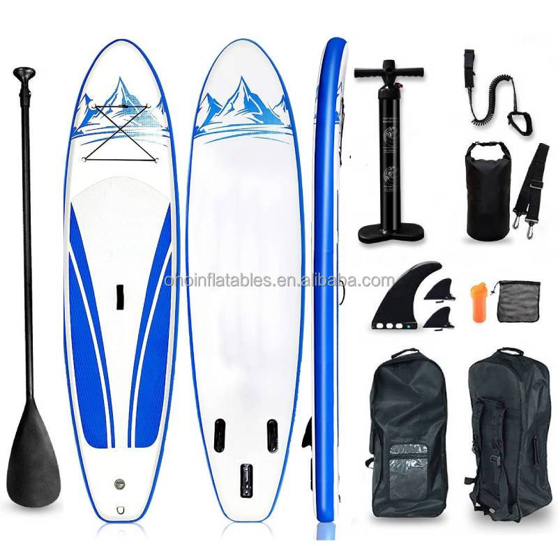 Blue Inflatable Stand Up Paddle Board 10ft for Yoga